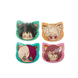 Dễ thương mèo hình dạng tinplate nút Huy hiệu pins - Product Image 3