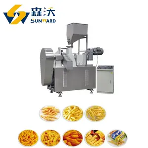 Professionele Hot-Selling Capaciteit 100-200 Kg/u Cheetos Maïs Krul Kurkure Snacks Voedsel Extruder Making Machine