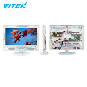 Prix de gros 15.6 pouces LCD LED TV transparent pour prision, 2017 Vitek jay 15.6 pouces LCD LED transparent pour prision télévision technologie claire