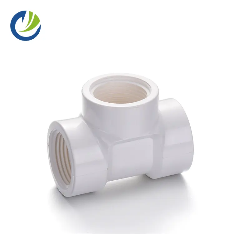 top supplier All sizes available hose female PVC plastic tee with thread