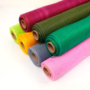 Chất Lượng Cao Deco Poly Lưới Hoa Gói Lưới Vải Trang Trí Poly Hoa Lưới - Product Image 1