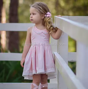 2017 Летние красивые розовые платья для девочек 2 лет, детские платья