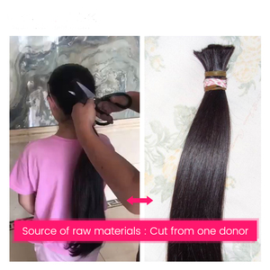 Extensiones de Cabello Humano Virgen <span class=keywords><strong>Brasileño</strong></span> Liso Sin Procesar de Doble Trama de Guangzhou Guarantee Hair con Cierre - Product Image 5