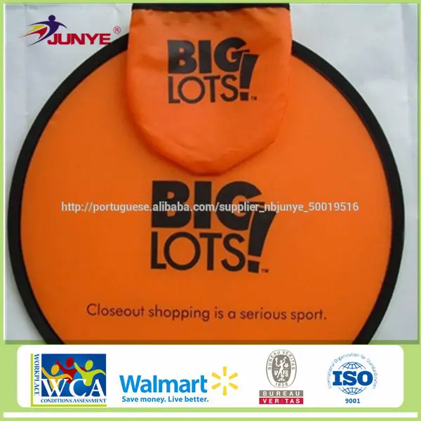 Ningbo Junye promotion gift for 100% nylon foldable frisbee