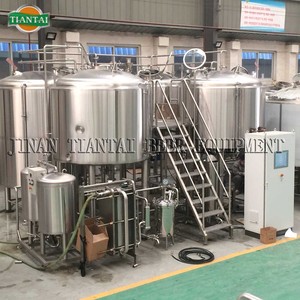 Tiantai 2000l Stoom Drie Vaartuigen Industriële Bierbrouwapparatuur Brouwerij Systeem - Product Image 3