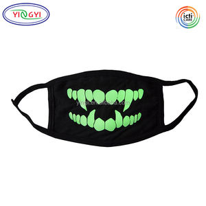 F549 مخصص ODM OEM بيع بالجملة أقنعة هالوين مضيئة مخيفة مصنع ASTM F963 الاطفال مكافحة الغبار الفم وجه أنيمي تأثيري قناع - Product Image 2