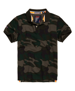 Polo da uomo con stampa mimetica personalizzata manica corta in cotone Pique di Design estivo - Product Image 4