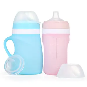 New Baby Products Bpa Free Silicone Reusable Baby Feeding Bottle Set Manufacturing