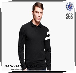 2014 nouvel homme à manches longues polo shirt de qualité coton marque hommes polo chemises hommes casual corée - Product Image 2