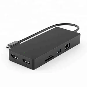 适用于 iPhone/笔记本电脑的 Winstars Type C Thunderbolt 3 Dual 4 K Universal Mini 扩展坞座