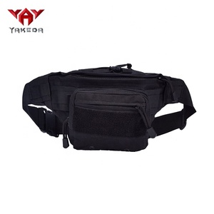 Yakeda Tactical Style Polyester Sport Hiking Waterproof <strong>Small</strong> Waist Sling <strong>Bag</strong> <strong>Bum</strong> <strong>Bag</strong> Unisex EDC Black Fanny Pack Men Waist <strong>Bags</strong> - Product Image 2