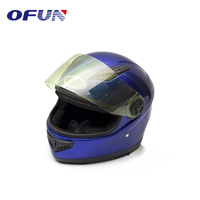 Casque de moto OFUN original Chine bleu royal anti-résistance avec visière
