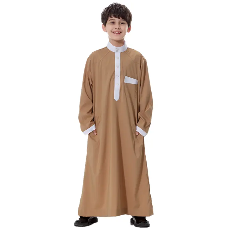 Quần Áo Hồi Giáo Cho Bé Trai Thời Trang Mới Abaya Nam Dubai