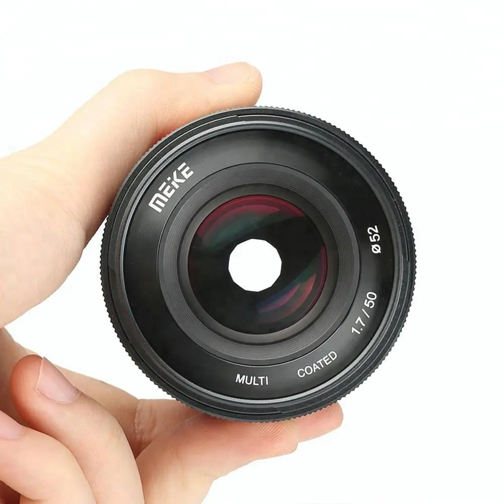 Meike 50mm f1.7 Large Aperture Manual Fixed Focus Lens suitable for Canon/Sony/Nikon/ Full Frame Mirrorless Cameras