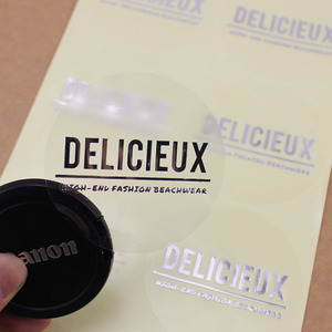 Qualità carta adesiva in lamina d'oro, brillante lucido oro lucido etichetta trasparente trasparente per animali domestici argento timbrante etichetta - Product Image 4