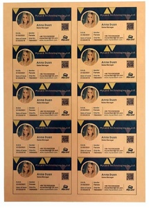 A4 In Phun Nhựa PVC Tấm Cho Thẻ ID - Product Image 2