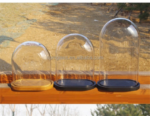 Campana di Vetro Ovale Moderna con Base, <span class=keywords><strong>Vaso</strong></span> da Tavolo Artigianale Ecologico - Product Image 3