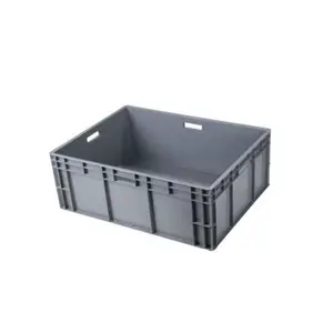 Large plastic stackable moving turnover boxes/crates