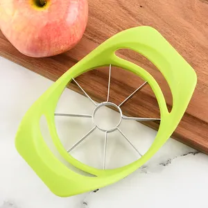 Dụng Cụ Trái Cây 8 Lưỡi Cắt Thép Không Gỉ Apple Cutter Tay Cầm Bằng Nhựa Apple Slicer Corer