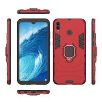 Coque métallique avec anneau de doigt pour Huawei honour 8X MAX, étui en tpu, housse arrière avec support