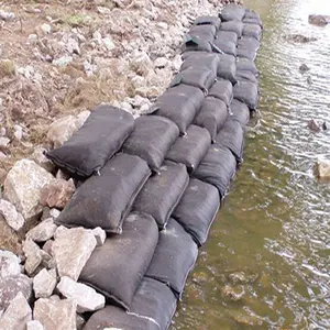 Non woven silt bag is a geotextile filter bag for removing silt from water