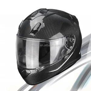 Volledige Gezicht Carbon Fiber Racing Helm Motorfiets Accessoire Klassieke Ontwerp