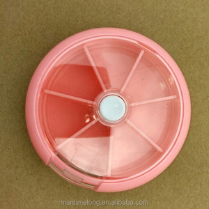 Boîte à pilules intelligente avec rotation automatique, kit de 7 cadres, boîte à pilules avec verrouillage, boîte à pilules ronde - Product Image 2