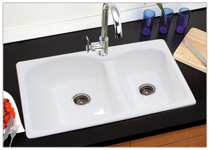 NH-6005 יצוק ברזל מטבח כיורים - Product Image 4