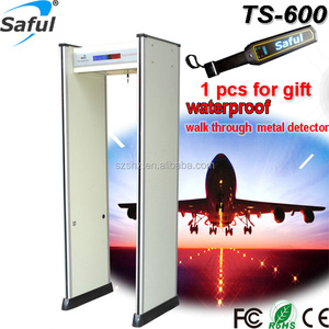 IP66 עמיד למים ללכת דרך גלאי מתכות אבטחת שער TS-600 עם גיבוי סוללה תמיכה יותר מ 8 שעות עבודה - Product Image 1