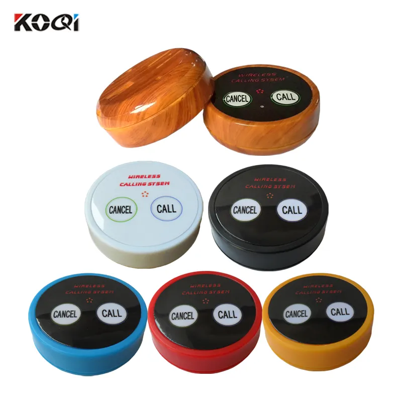 Low factory price Wireless Waiter Call System Table Call Bell K-D2 KOQI wireless push button