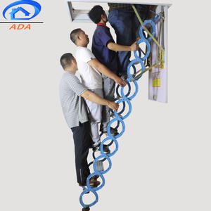 Escaleras de ático plegables populares con pasamanos - Product Image 3