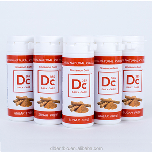 Dentbio Permen Karet Silikon Merek Baru DC365 100% Natural Xylitol Permen Karet Xylitol Bebas Gula Kayu Manis