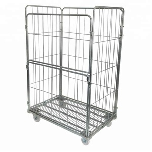 Entrepôt en acier logistique pliable cage de roulement - Product Image 4