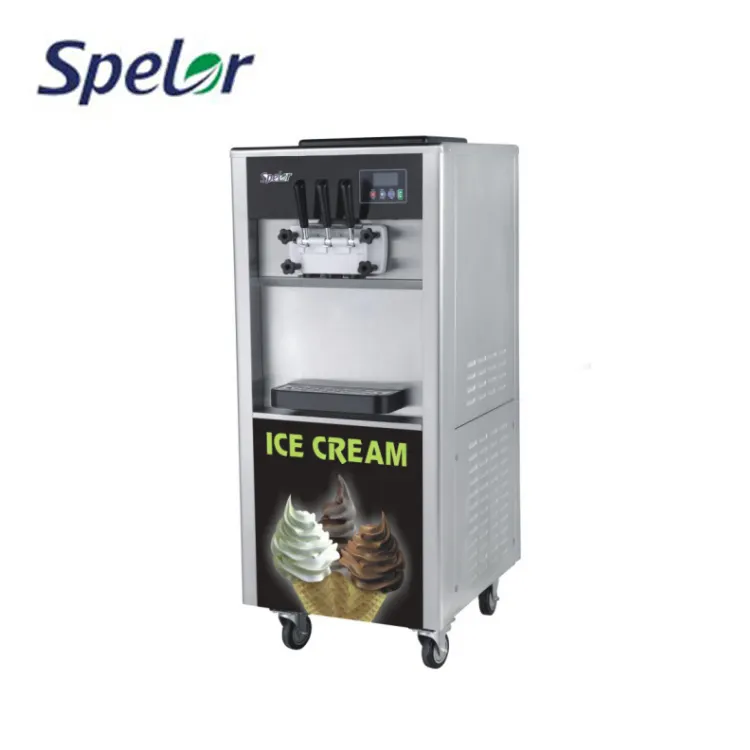 Kalite güvence büyük kapasiteli yumuşak hizmet dondurma makinesi dondurma üreticileri