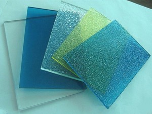 Hangmei-Hoja de plástico de <span class=keywords><strong>policarbonato</strong></span>, <span class=keywords><strong>cristal</strong></span> en relieve, varios colores, vidrio esmerilado nublado - Product Image 2