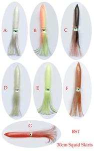Saia de pesca de plástico macio, 30cm 55g isca polvo, lula, isca de pesca - Product Image 2
