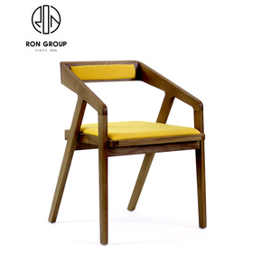 Odern Design holholesale ooooden estestaurant ururniture Illas e omedor ishisbone OOD OED ining hairs with lack u eether lack ackrest - Product Image 5