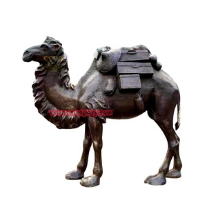 Jardín al aire libre calle paisaje decoración diseño Metal arte escultura bronce camello estatua <span class=keywords><strong>desierto</strong></span> Animal estatuilla para exterior - Product Image 2