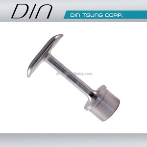 Stainless Steel T-Shape Balustrade Handrail Bracket <b>Wall</b> <b>Mount</b> End Type Rust Resistant Modern Satin/Mirror Finish - Product Image 5