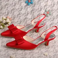 Red Heels for Wedding, Slingback