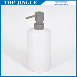 Fancy White Plastic Hand Wash Soap Dispenser - Product Image 1