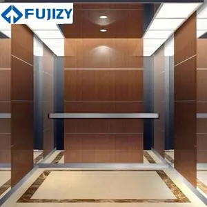 Fujizy elevador de madeira para passageiros, cabina interna de 1000kg para 12 pessoas, residencial, hotel