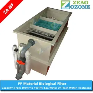 Estanques de filtro biológico para tratamiento de agua, para acuicultura