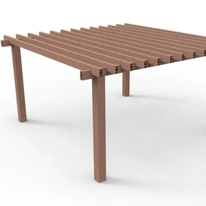 Pergola composita di legno di wpc del gazebo del giardino esterno di Eco