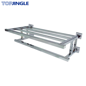 Metal Shelf Wall Mount Bathroom <b>Shower</b> Towel <b>Rack</b> - Product Image 1