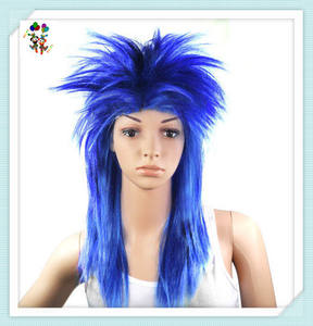 Pelucas Punk Rock Azules de los 80, Estilo Glam Chick, Tina Turner, Económicas, HPC-1927 - Product Image 2