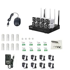 Kit NVR <span class=keywords><strong>WIFI</strong></span> a 8 Canali con Telecamera Impermeabile HD CCTV P2P - Product Image 1