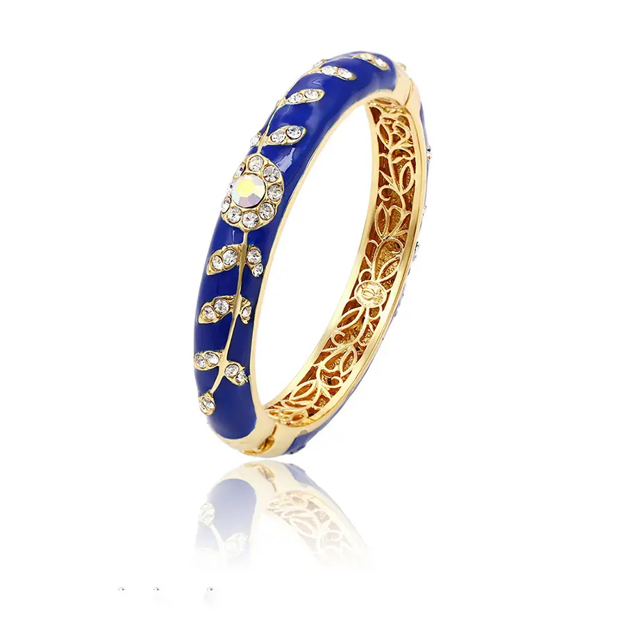 Bangle-27 xuping vergulde Strass sieraden bruiloft souvenirs goud armband