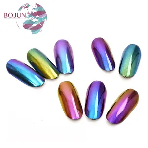 BOJUN-productos de alta calidad para decorar los dedos en gel, efecto de espejo en polvo, accesorios de diseño de uñas, pigmento de perla camaleón