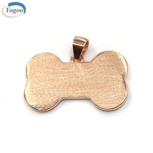 Logo personnalisé haut de gamme rond en argent en alliage de zinc breloques pour <span class=keywords><strong>chien</strong></span> classique accessoire de fabrication de bijoux pour enfants - Product Image 6